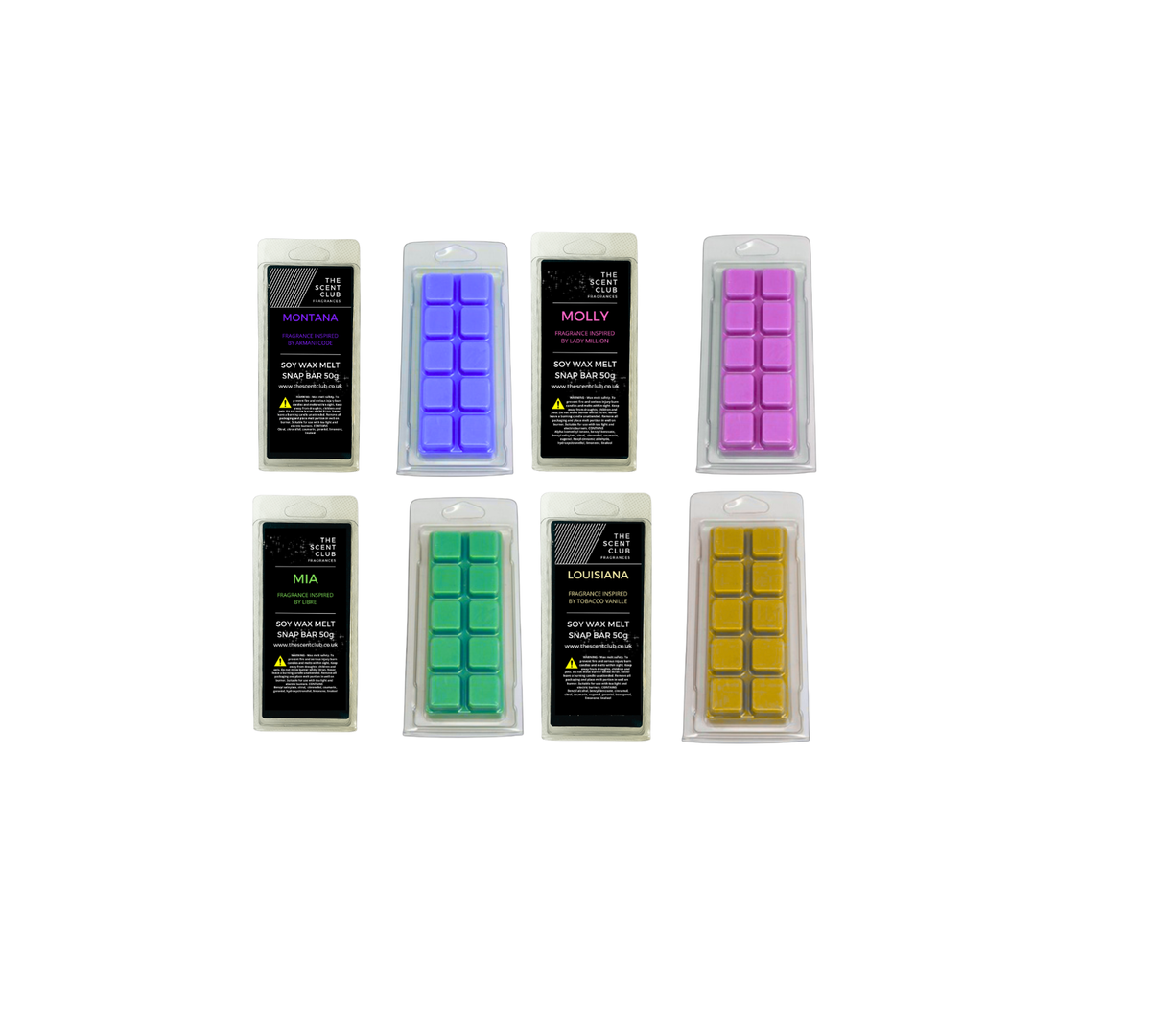 Soy Wax Melt Snap Bars 50g